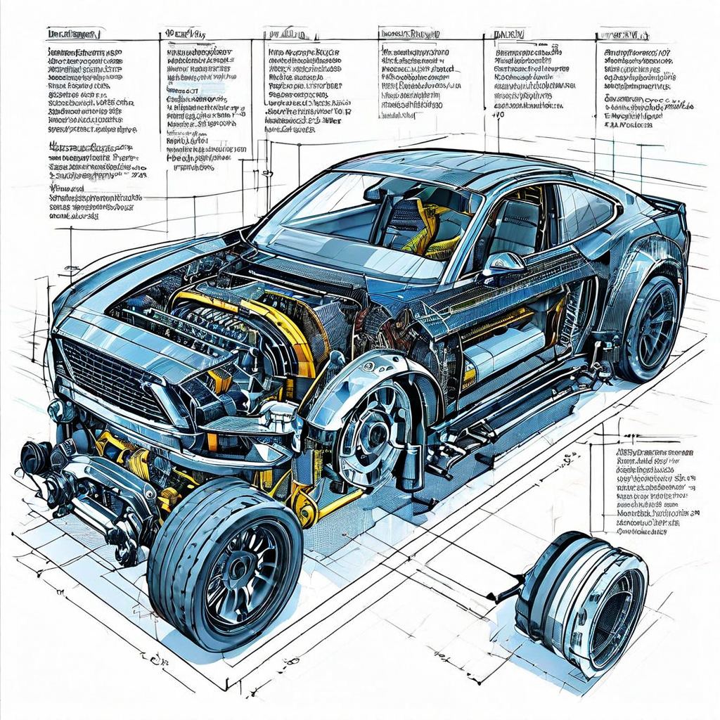 자동차 서스펜션 시스템의 단면 기술 도해로, 작동 중인 쇼크 업소버와 코일 스프링 사이의 정교한 기계적 상호작용을 상세히 보여주는 이미지입니다.