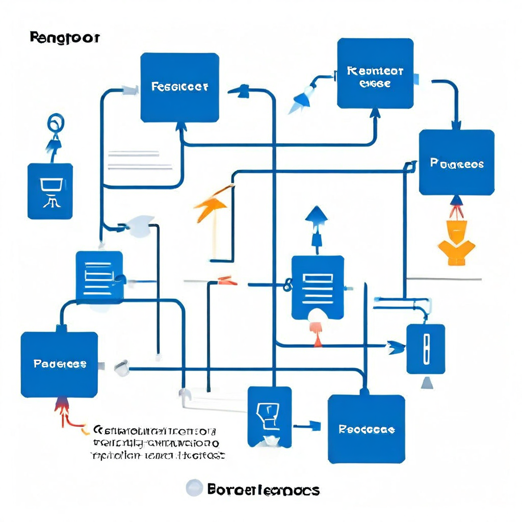 청색과 회색의 화살표로 연결된 직사각형 노드들이 순차적으로 배치된 결제 거절 절차 흐름도입니다.