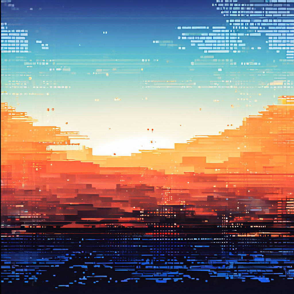 디스플레이 화면에서 시간이 지남에 따라 발생하는 픽셀 노화가 고르지 않게 진행되어 일부 영역은 심하게 퇴색한 반면 다른 영역은 선명하게 유지되는 디지털 장치의 픽셀 수명 불균형 현상을 가까이서 보여주는 이미지입니다.