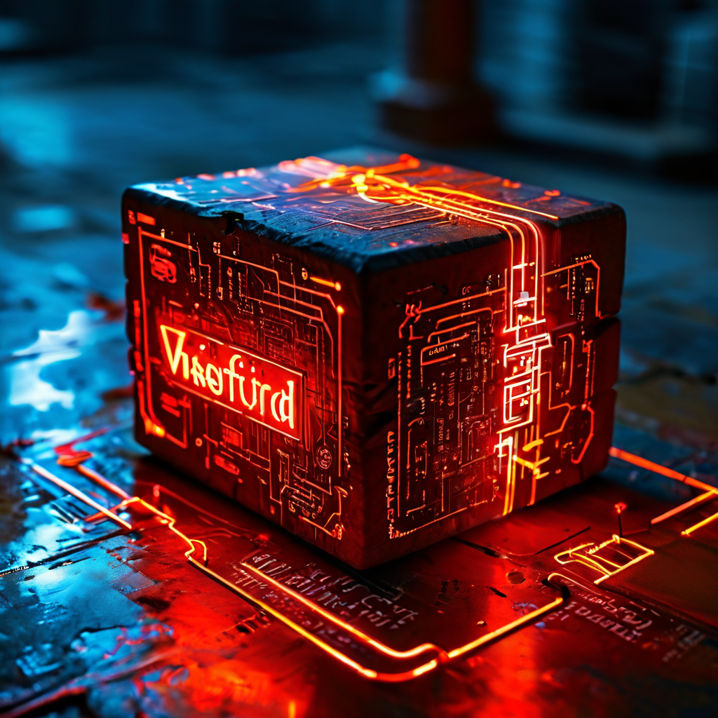 추상적인 빛나는 핵심 데이터의 검증 과정을 단계별로 나타내며, 화살표와 체크포인트를 거쳐 최종적으로 VERIFIED 인증을 획득하는 상세한 분석 플로우차트를 보여줍니다.